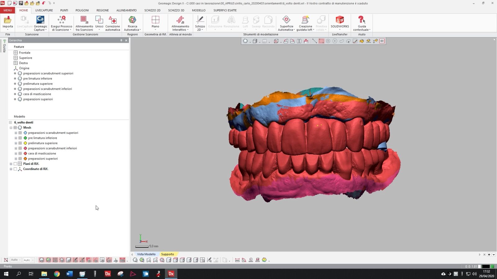 Progettazione CAD delle arcate